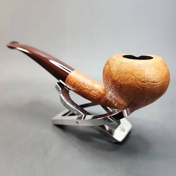 Sean Reum Pipes, Sandblasted Acorn Handmade Briar Pipe, New - Image 6