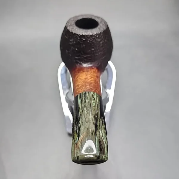 Sean Reum Pipes, Sandblasted Bent Apple Handmade Briar Pipe, New [SOLD OUT] - Image 7