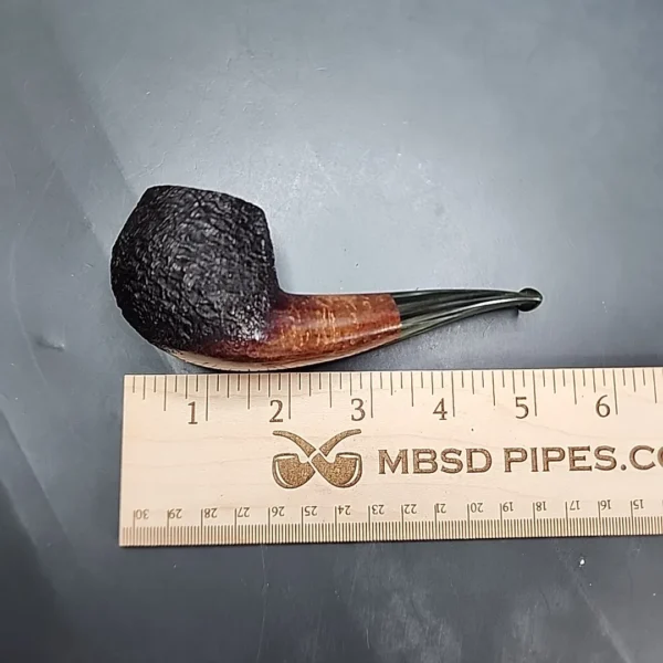 Sean Reum Pipes, Sandblasted Bent Apple Handmade Briar Pipe, New [SOLD OUT] - Image 9