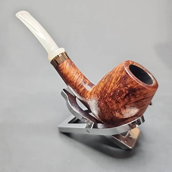 Sean Reum Pipes, Textured Bent Egg Handmade Briar Pipe, New [SOLD OUT] - Image 9