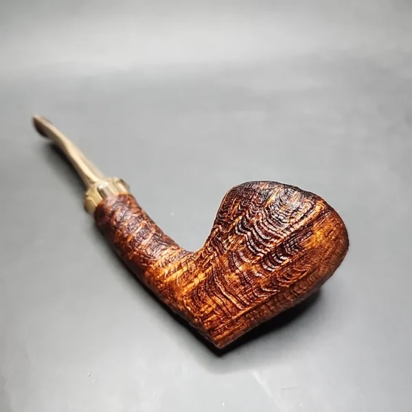 Sean Reum Pipes, Sandblasted Acorn Handmade Briar Pipe, New [SOLD OUT] - Image 10