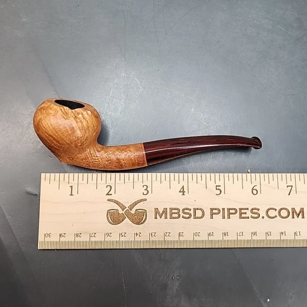 Sean Reum Pipes, Sandblasted Acorn Handmade Briar Pipe, New - Image 9