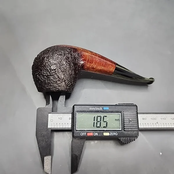 Sean Reum Pipes, Sandblasted Bent Apple Handmade Briar Pipe, New [SOLD OUT] - Image 10