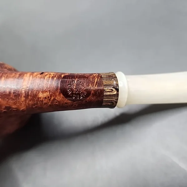 Sean Reum Pipes, Textured Bent Egg Handmade Briar Pipe, New [SOLD OUT] - Image 11