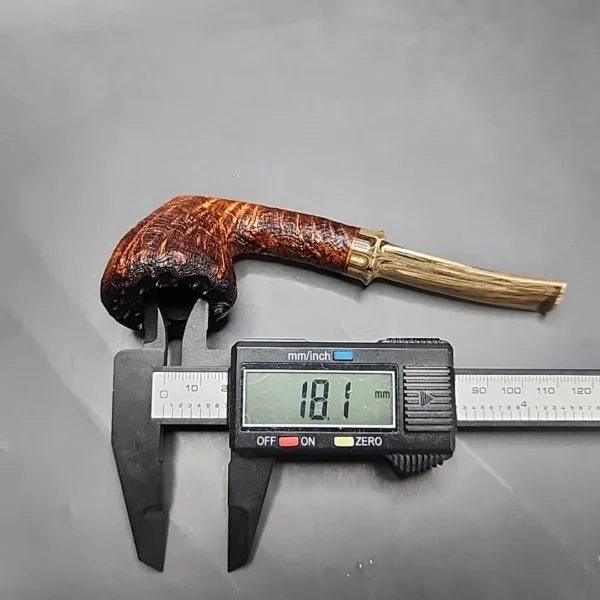 Sean Reum Pipes, Sandblasted Acorn Handmade Briar Pipe, New [SOLD OUT] - Image 13