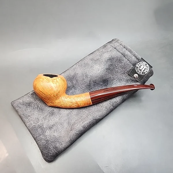 Sean Reum Pipes, Sandblasted Acorn Handmade Briar Pipe, New - Image 12