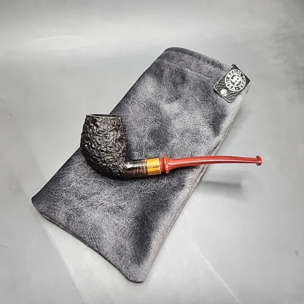 Sean Reum Pipes Rusticated Bent Egg Handmade Briar Pipe, New [SOLD OUT] - Image 13
