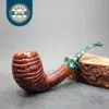 PapaBearPipes Rusticated Bent Egg Handmade Briar Pipe, New [SOLD OUT]