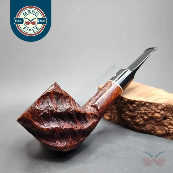 Kaywoodie Handmade Rusticated Panel Estate Briar Pipe, 4 Hole [SOLD OUT]