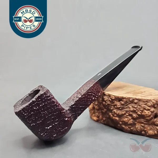 Astleys of London Sandblasted Foursquare Panel Estate Briar Pipe, Unsmoked [SOLD OUT]