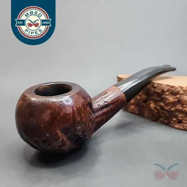 Custombilt Rusticated Bent Tomato Estate Briar Pipe, [SOLD OUT]