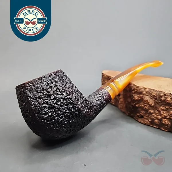 Unsmoked Clarence Mickles Rusticated Panel Estate Briar Pipe [SOLD OUT]