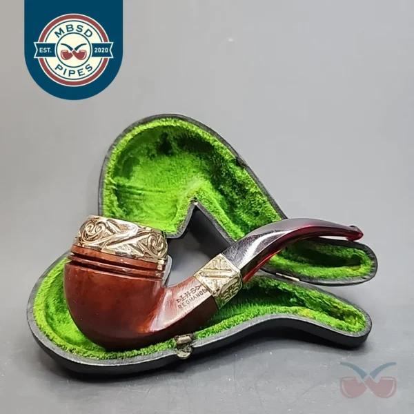 LHS Redmanol Gold Mounted Estate Briar Pipe [SOLD OUT]