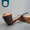 JM Boswell Partially Sandblasted Bent Rhodesian Estate Briar Pipe [SOLD OUT]