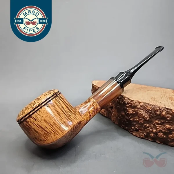 PapaBearPipes Smooth Straight Rhodesian Briar Pipe, New [SOLD OUT]