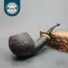 Joe Hinkle Sandblasted Bent Apple Estate Briar Pipe [SOLD OUT]