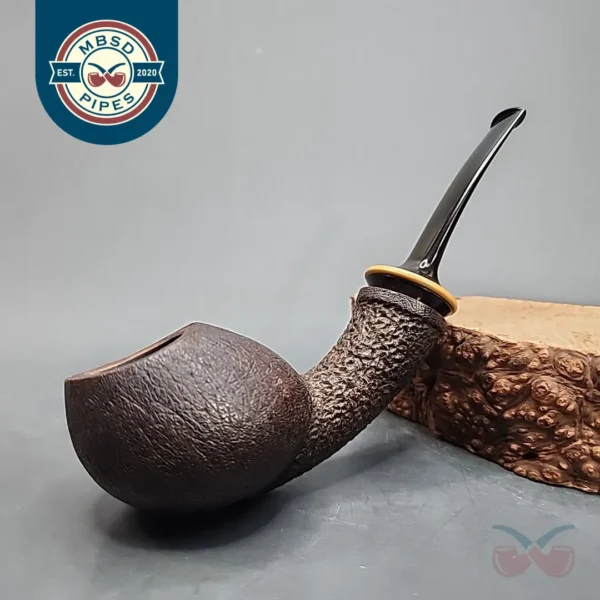 Jesek, Martin Pajesek, Sandblasted Bent Tomato Estate Briar Pipe [SOLD OUT]
