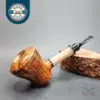 PapaBearPipes Smooth Rhodesian Sitter Handmade Briar Pipe, New [SOLD OUT]