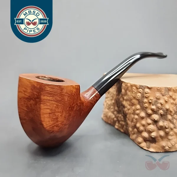 Tim West Smooth Handmade Panel Estate Briar Pipe
