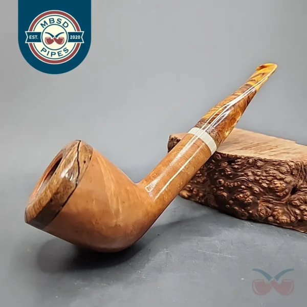 PapaBearPipes Smooth Dublin Handmade Briar Pipe