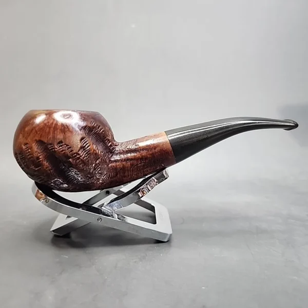 Custombilt Rusticated Bent Tomato Estate Briar Pipe, [SOLD OUT] - Image 3