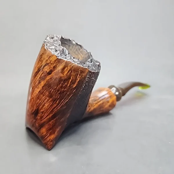 Viggo Nielsen Handmade Partially Sandblasted Freehand Estate Briar Pipe [SOLD OUT] - Image 3