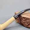 Hilson Smooth Meerschaum Lined Bent Dublin Estate Pipe [SOLD OUT] - Image 3
