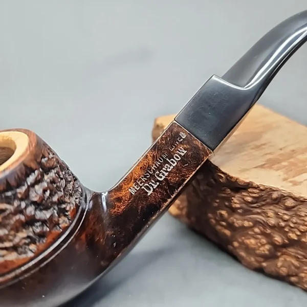 Dr Grabow Meerschaum Lined Bent Bulldog Estate Briar Pipe [SOLD OUT] - Image 3