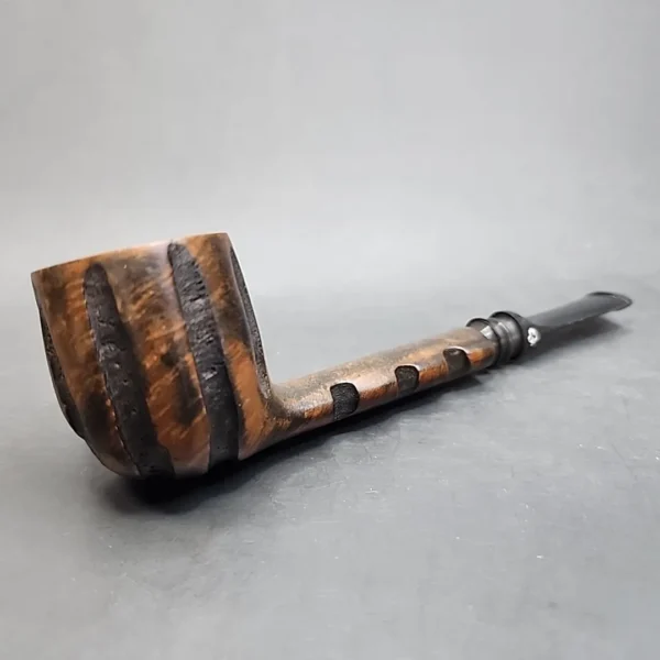Kaywoodie Ruf-Tone Partially Rusticated Straight Billiard Estate Briar Pipe, Unsmoked [SOLD OUT] - Image 3