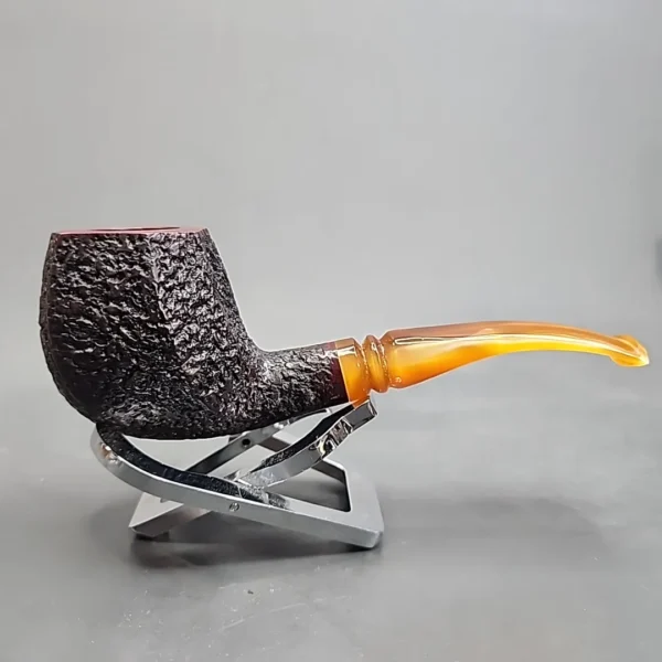 Unsmoked Clarence Mickles Rusticated Panel Estate Briar Pipe [SOLD OUT] - Image 3