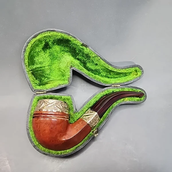LHS Redmanol Gold Mounted Estate Briar Pipe [SOLD OUT] - Image 3