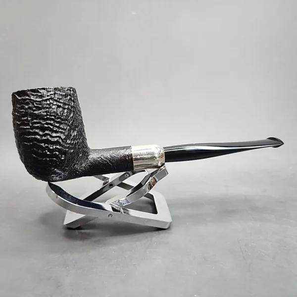 Savinelli Punto Oro 111, Silver Mounted Straight Billiard Estate Briar Pipe [SOLD OUT] - Image 3