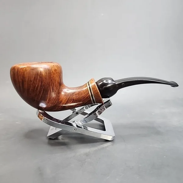 Age Bogelund Smooth Bent Dublin Estate Briar Pipe, Danish Estates (9mm) [SOLD OUT] - Image 3