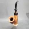 PapaBearPipes Faux Cavalier Sandblasted Briar Pipe, New [SOLD OUT] - Image 4