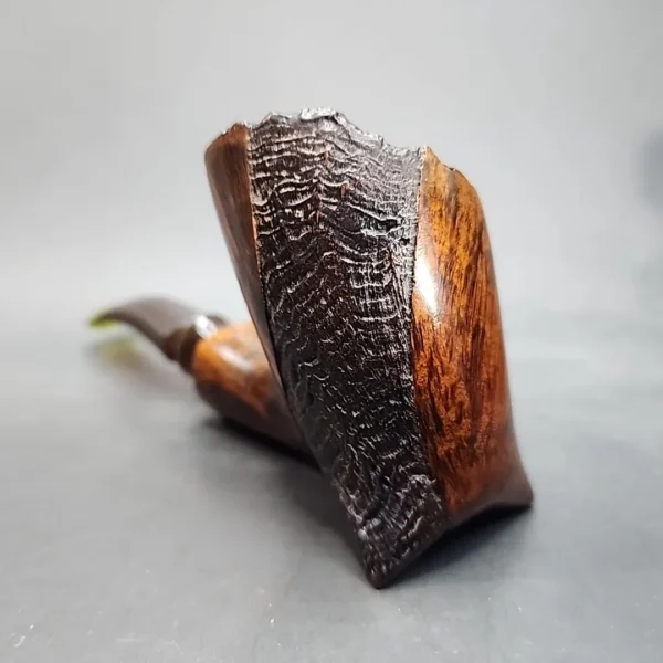 Viggo Nielsen Handmade Partially Sandblasted Freehand Estate Briar Pipe [SOLD OUT] - Image 4