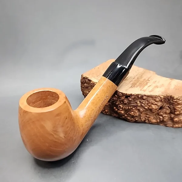 Roma Smooth Bent Egg Estate Briar Pipe, Unsmoked [SOLD OUT] - Image 4