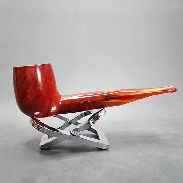 Roma Red Smooth Straight Billiard Estate Briar Pipe, Unsmoked [SOLD OUT] - Image 4