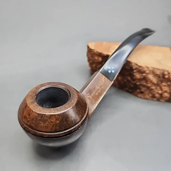 Sasieni 4Dot Walnut, Bent Bulldog Estate Briar Pipe [SOLD OUT] - Image 4