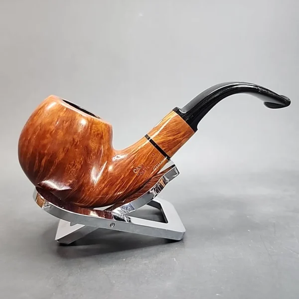 Castello "Castello" 4K Smooth Bent Apple Estate Briar Pipe, Italian Estates - Image 4