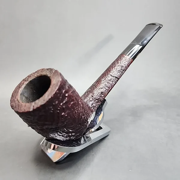 Savinelli De Luxe Milano 803 EX, Sandblasted Straight Billiard Estate Briar Pipe [SOLD OUT] - Image 4