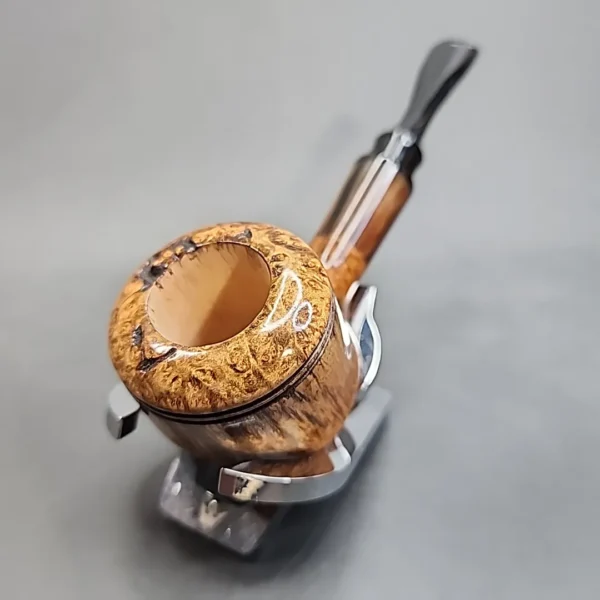 PapaBearPipes Smooth Straight Rhodesian Briar Pipe, New [SOLD OUT] - Image 4