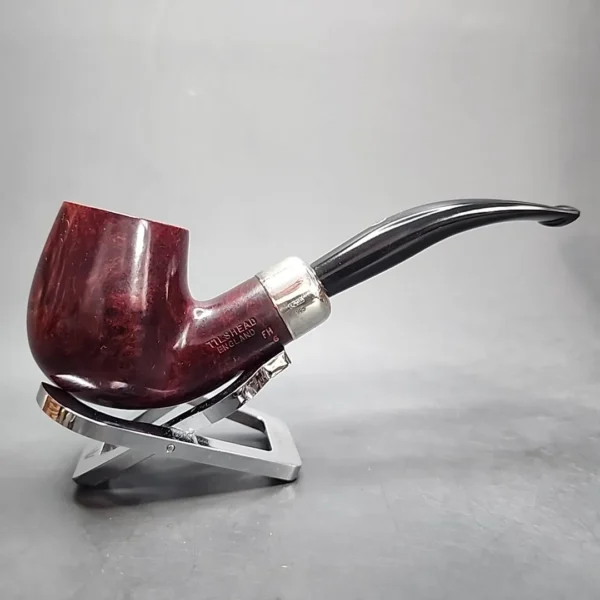 James Upshall Tilshead FH 6, Military Mount Bent Apple Briar Pipe, Unsmoked [SOLD OUT] - Image 4