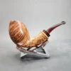 G. Penzo Smooth Bent Egg Briar Pipe, Italian Estates - Image 4