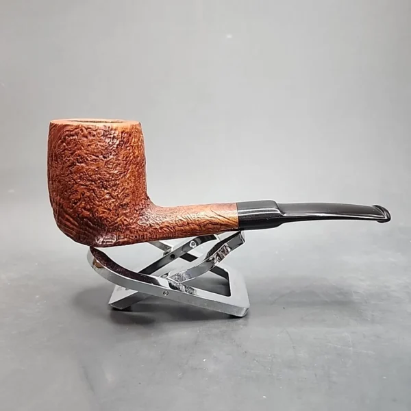 The Tinder Box Exotica Sandblasted Bent Billiard Estate Briar Pipe [SOLD OUT] - Image 4