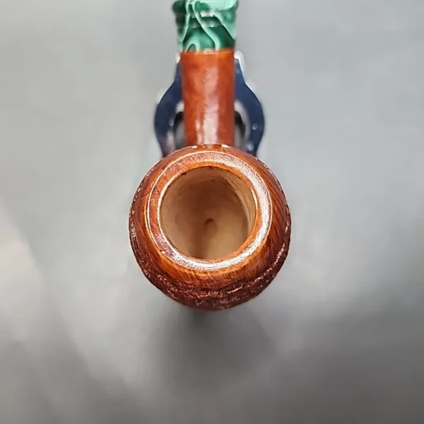 PapaBearPipes Rusticated Bent Egg Handmade Briar Pipe, New [SOLD OUT] - Image 5