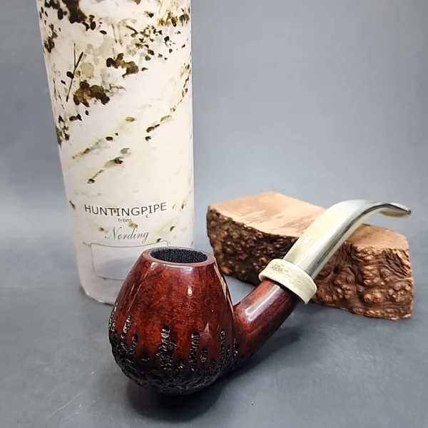 2007 Nording Hunting Pipe, Bent Brandy Elk Estate Briar Pipe, Unsmoked [SOLD OUT] - Image 5