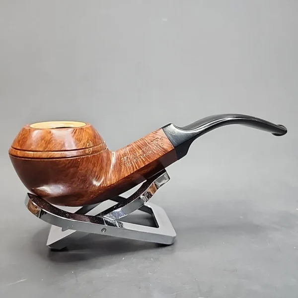 Fleur de Lis 549 by GBD, Meerschaum Lined Bent Bulldog Estate Briar Pipe [SOLD OUT] - Image 5