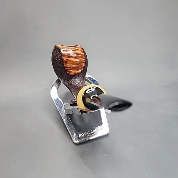 Jared Coles Pipe, Partial Sandblasted Blowfish, Briar Smoking Pipe, Artisan Pipe [SOLD OUT] - Image 5