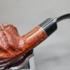 Kaywoodie Handmade Rusticated Bent Pot, Estate Briar Pipe [SOLD OUT] - Image 5