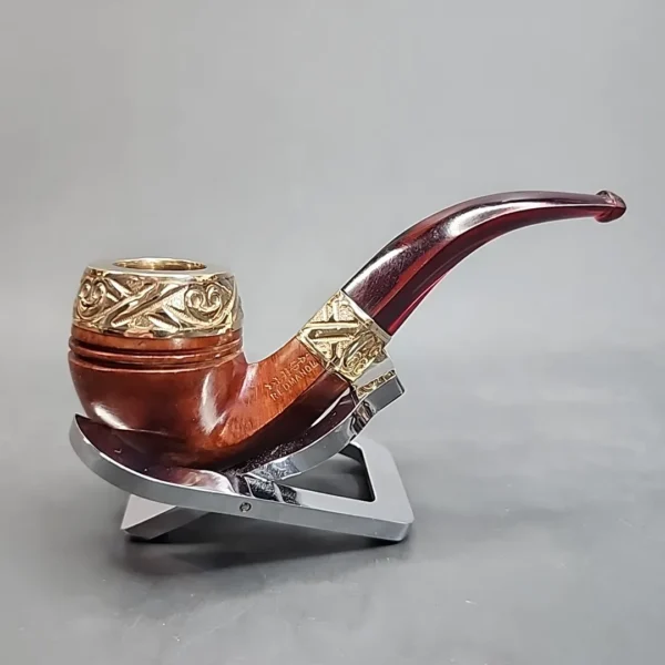 LHS Redmanol Gold Mounted Estate Briar Pipe [SOLD OUT] - Image 5